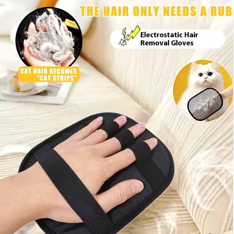 Pet Hair Removal Glove – Electrostatic Lint Brush
