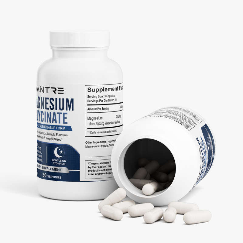 Magnesium Glycinate 275mg – 90 Capsules | Dietary Supplement