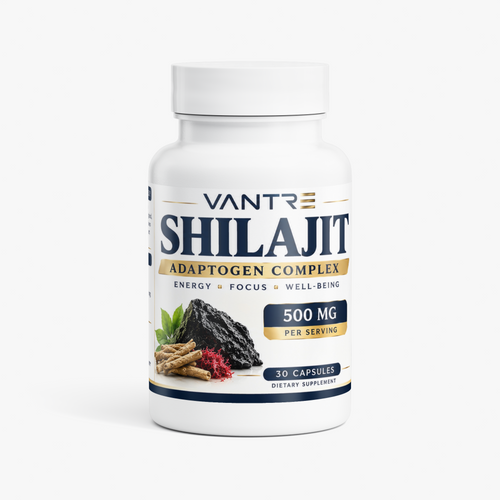 Shilajit Adaptogen Complex – Shilajit, Ashwagandha, Tongkat Ali & Sea Moss – 30 Capsules