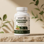 Organic Ashwagandha 650mg with Black Pepper – 60 Capsules | Dietary Supplement