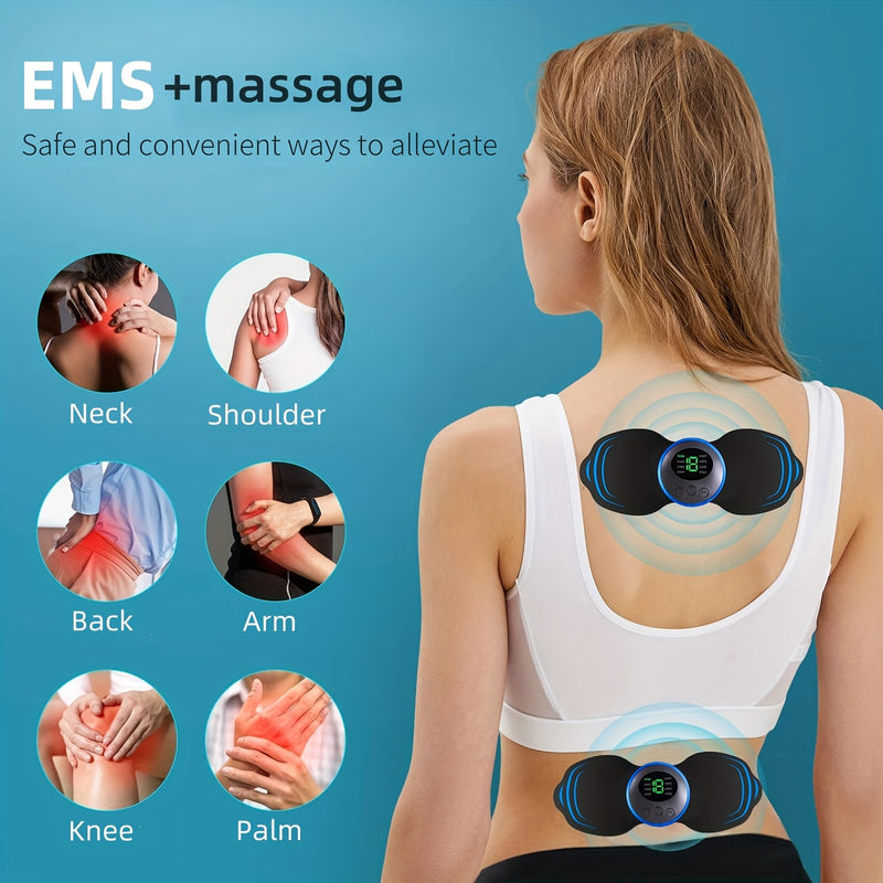 Mini EMS Massager – Rechargeable Neck & Shoulder Pad