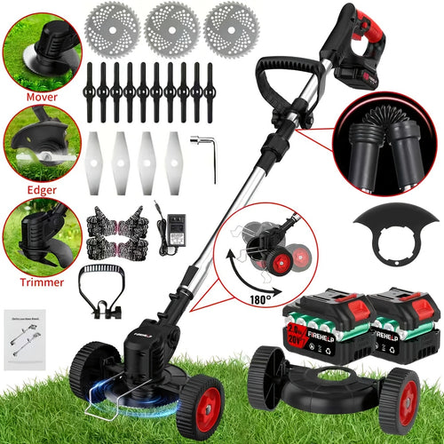 Portable Electric Lawn Mower – Cordless & Rechargeable