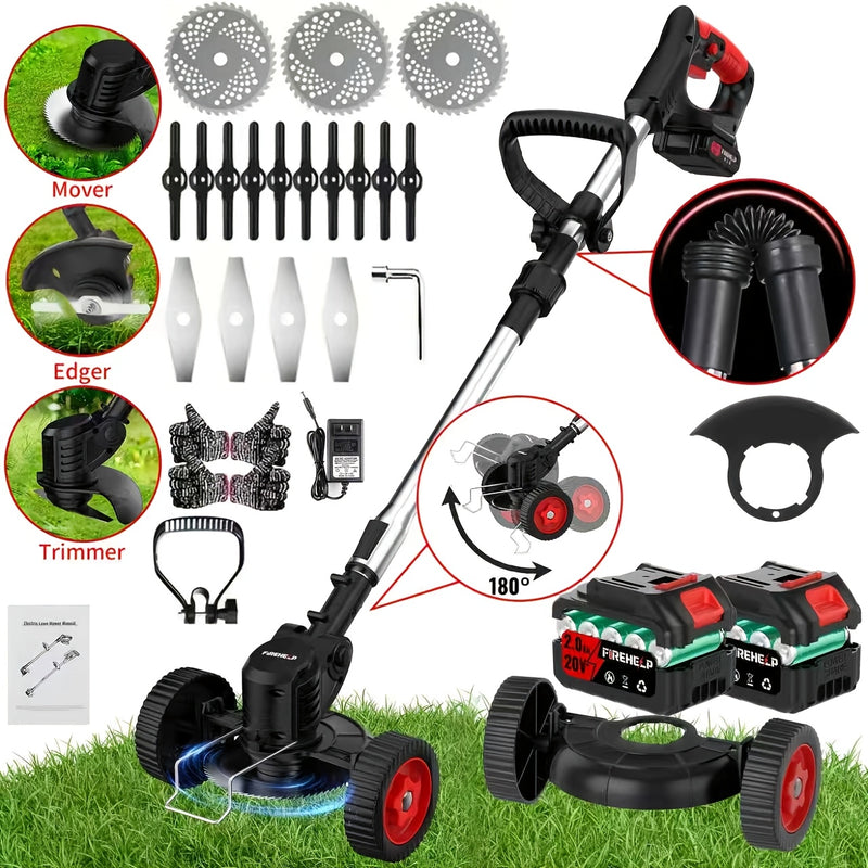 Portable Electric Lawn Mower – Cordless & Rechargeable