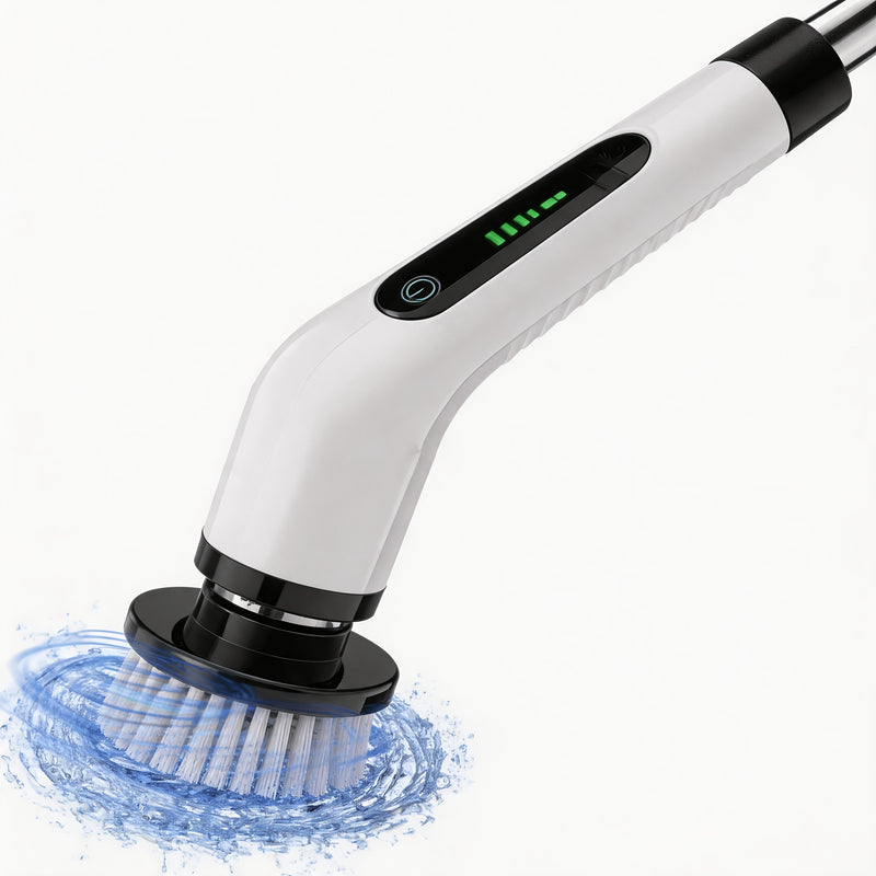 Cordless Electric Spin Brush – 7 Heads, 2-Speed