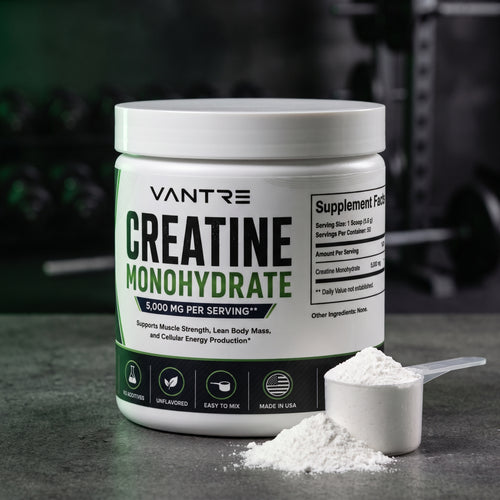 Creatine Monohydrate 5,000mg – Unflavored Pure Creatine Powder, 50 Servings, 281g