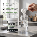 Creatine Monohydrate 5,000mg – Unflavored Pure Creatine Powder, 50 Servings, 281g