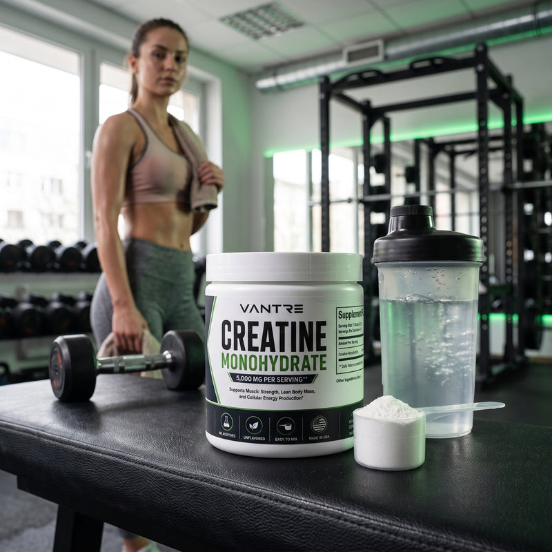 Creatine Monohydrate 5,000mg – Unflavored Pure Creatine Powder, 50 Servings, 281g