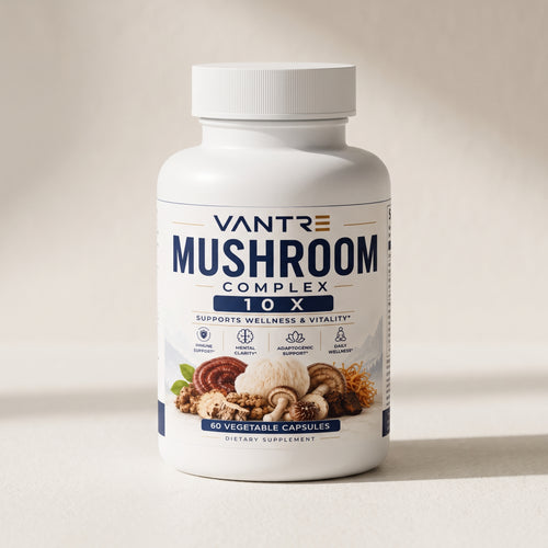 Mushroom Complex 10X – 60 Vegetable Capsules | Multi-Mushroom Dietary Supplement