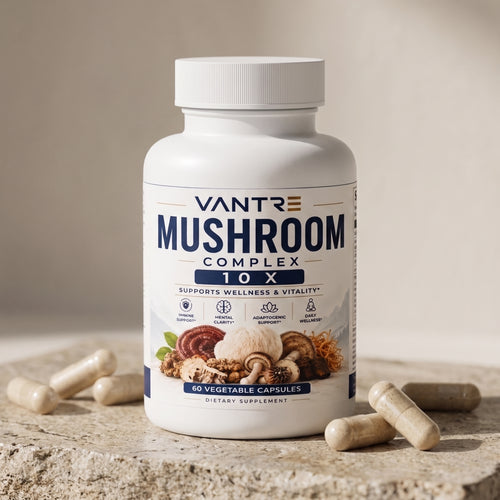 Mushroom Complex 10X – 60 Vegetable Capsules | Multi-Mushroom Dietary Supplement