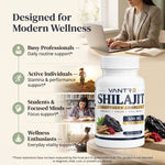 Shilajit Adaptogen Complex – Shilajit, Ashwagandha, Tongkat Ali & Sea Moss – 30 Capsules