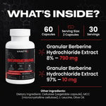Berberine HCl Capsules – 60 Count Dietary Supplement