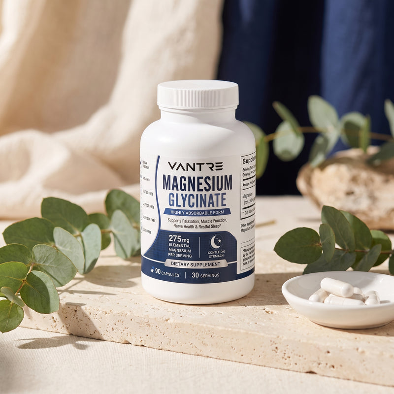Magnesium Glycinate 275mg – 90 Capsules | Dietary Supplement