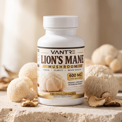 Lion’s Mane Mushroom Capsules – Organic Lion’s Mane Supplement, 60 Vegan Capsules, 400mg