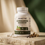 Organic Ashwagandha 650mg with Black Pepper – 60 Capsules | Dietary Supplement