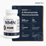 NMN 500mg Capsules – β-Nicotinamide Mononucleotide, 30 Capsules, NAD+ & Cellular Wellness Support