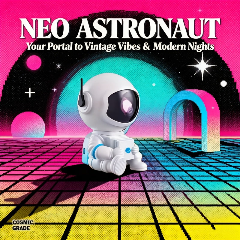 Astronaut Projector Light – Multi-Color USB Night Light