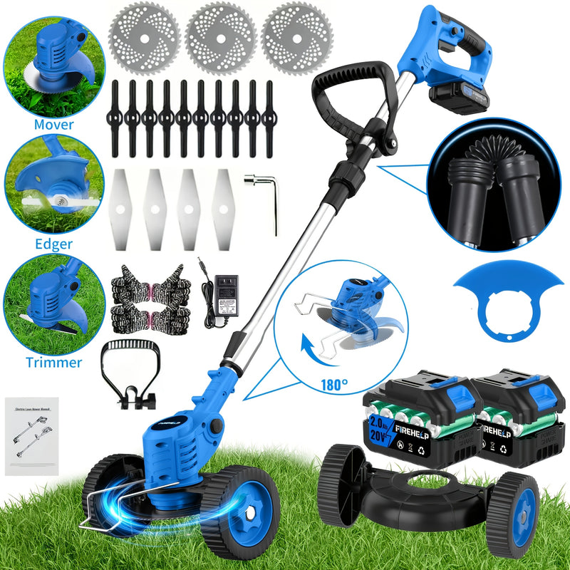 Portable Electric Lawn Mower – Cordless & Rechargeable