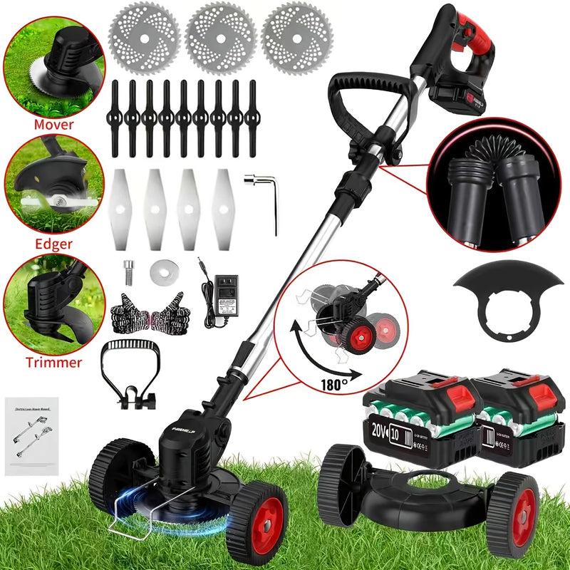 Portable Electric Lawn Mower – Cordless & Rechargeable